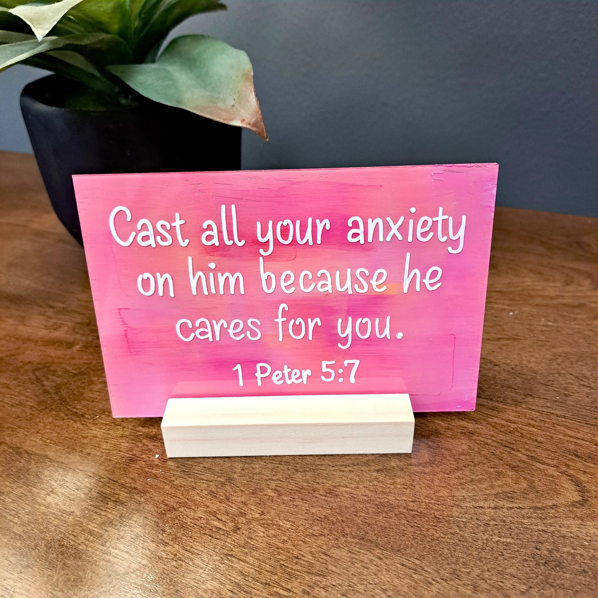 * CUSTOM * Scripture Plaque