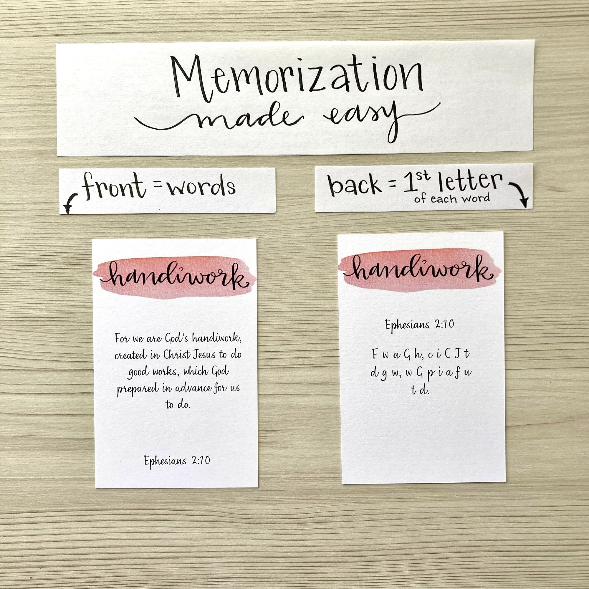 Scripture Memory Cards | Set of 25 | Multicolor | Identity (Ephesians)
