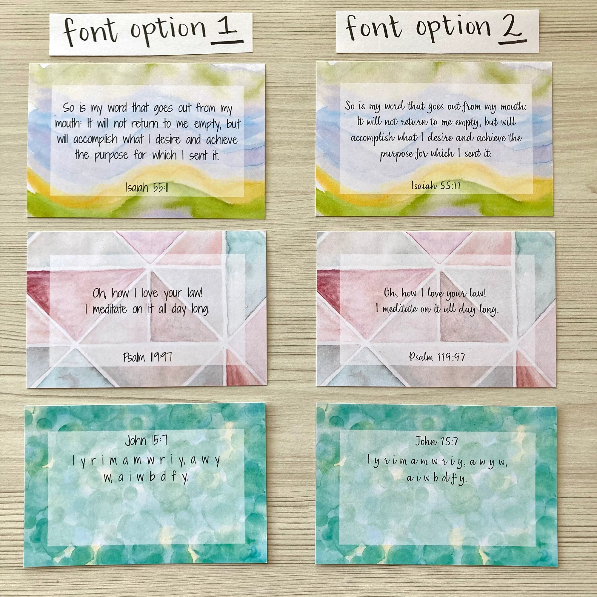 Scripture Memory Cards | Set of 26 | Multicolor | God's Word