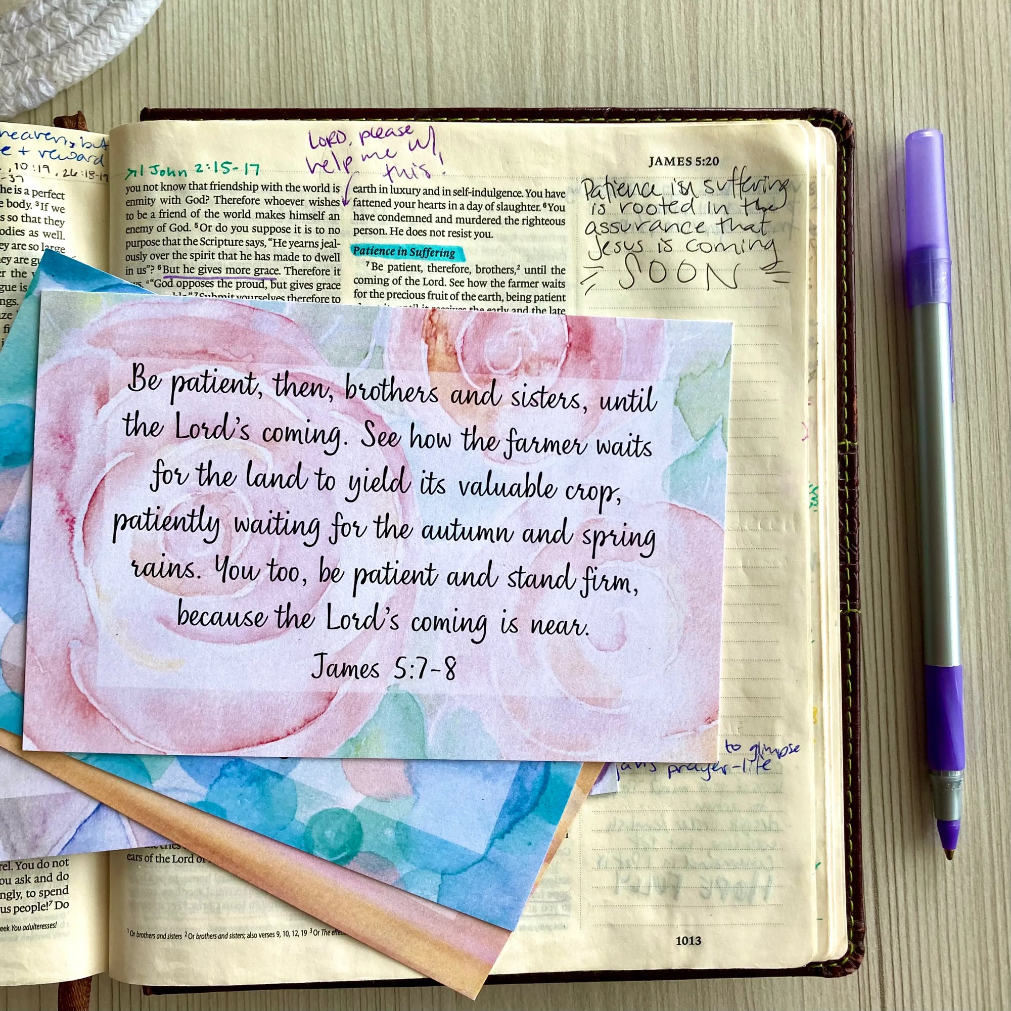 Scripture Memory Cards | Set of 26 | Multicolor | Waiting