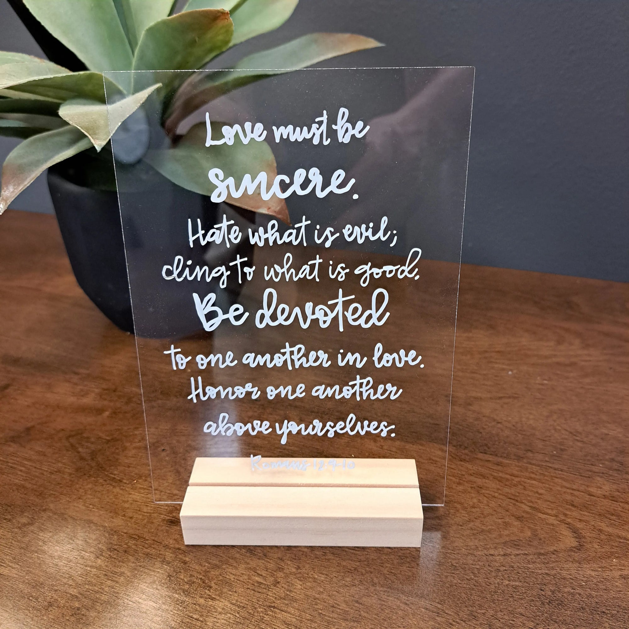 * CUSTOM * Scripture Plaque
