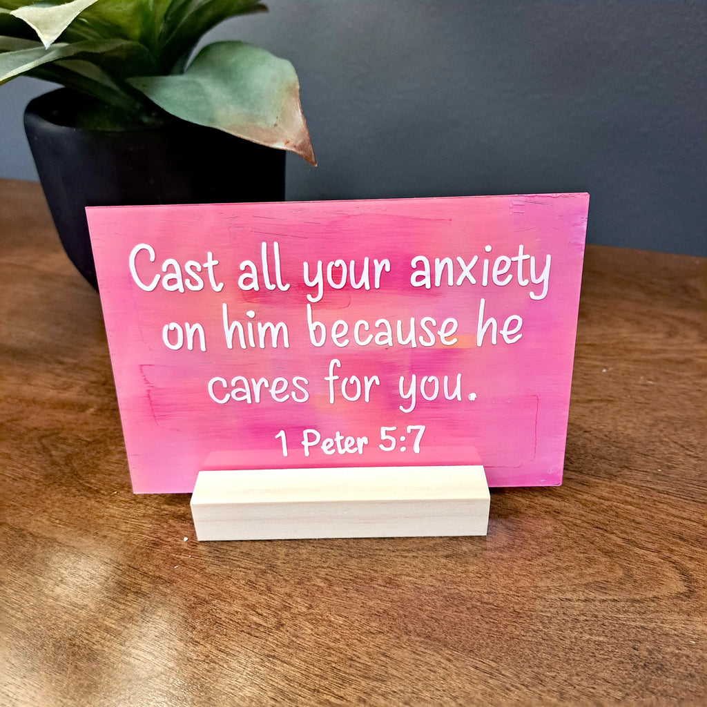 * CUSTOM * Scripture Plaque