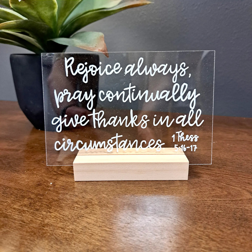 * CUSTOM * Scripture Plaque