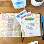 Scripture Memory Cards | Set of 25 | Multicolor | Identity (Ephesians)