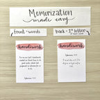 Scripture Memory Cards | Set of 25 | Multicolor | Identity (Ephesians)