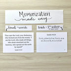 Scripture Memory Cards | Set of 50 | B&W | Theological Foundations
