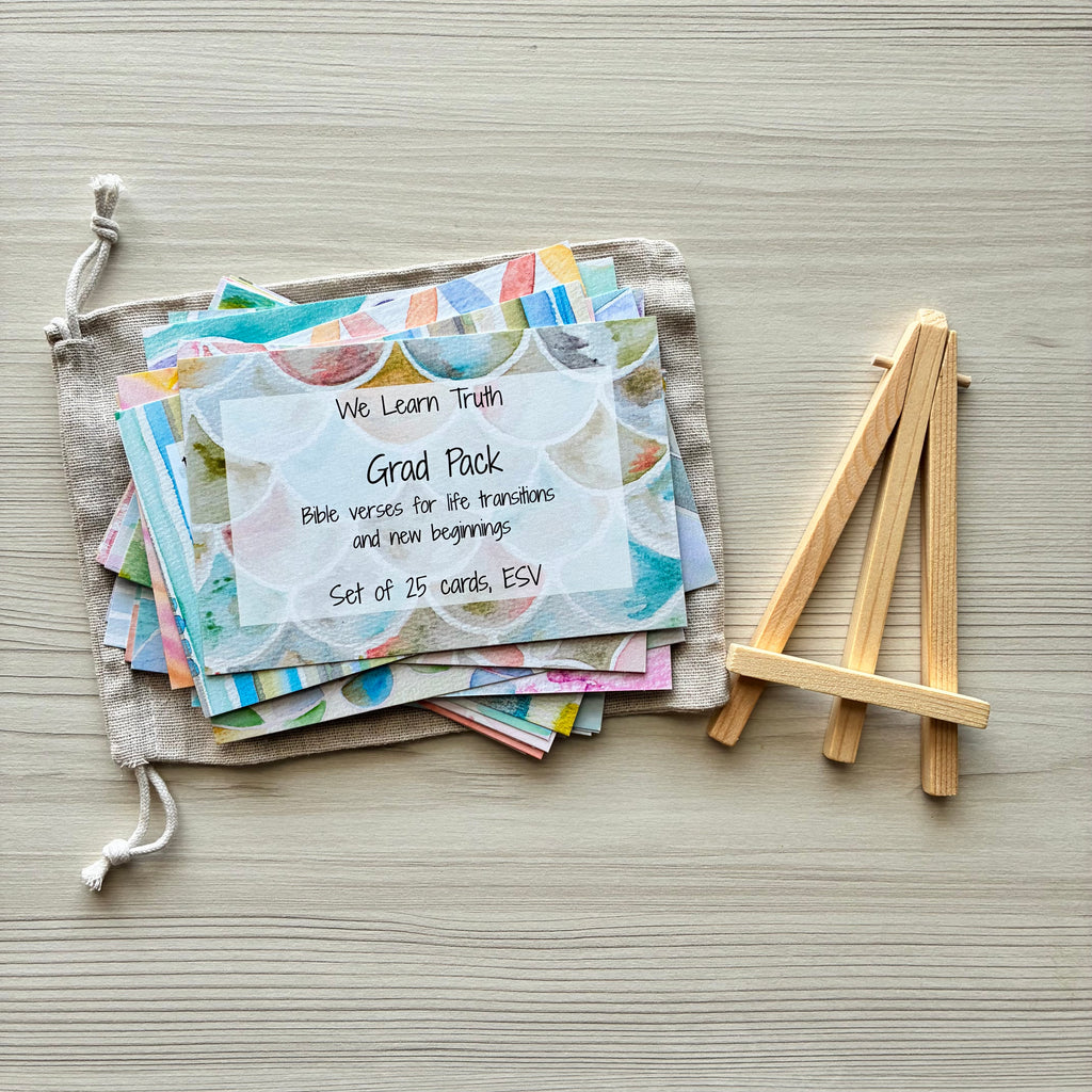 Scripture Memory Cards | Set of 25 | Multicolor | Grad Pack