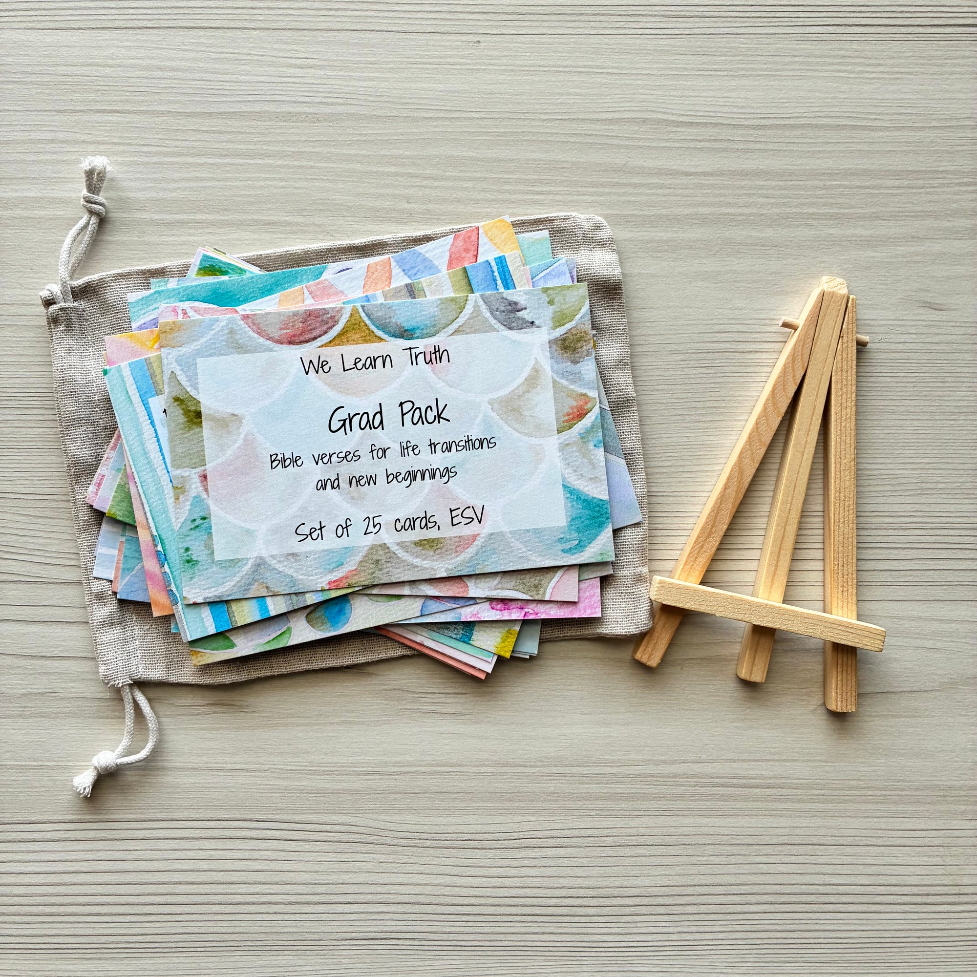 Scripture Memory Cards | Set of 25 | Multicolor | Grad Pack